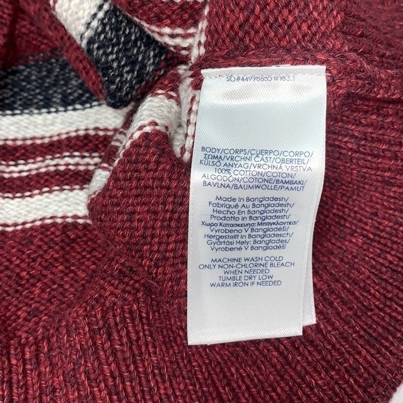 Men’s Chaps Lead Table Red Twist Quarter Zip Sweater Size XXL NWT - Picture 4 of 5